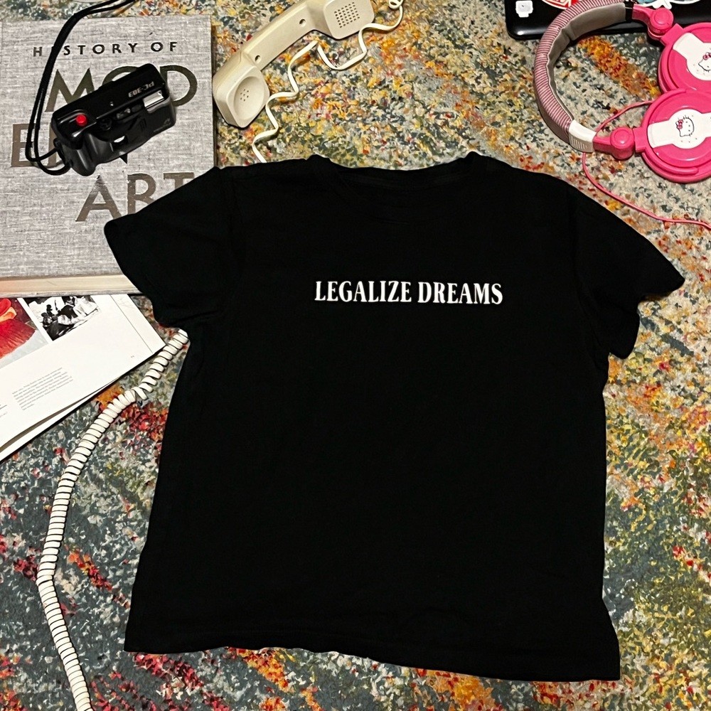 Written text tee shirt